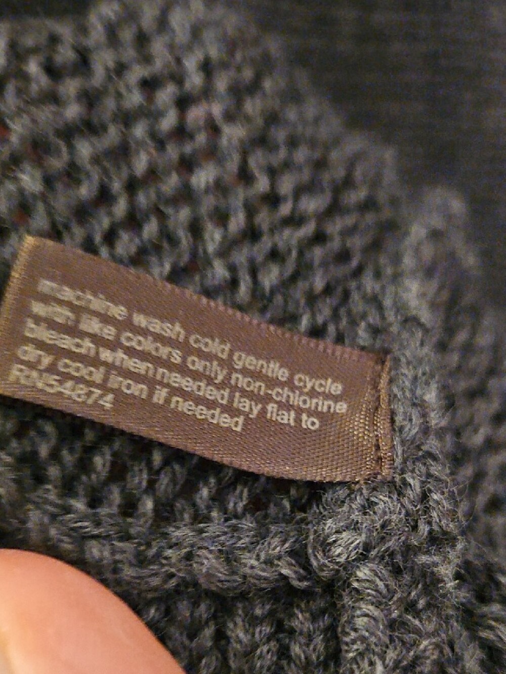The Limited Dark Charcoal Gray Short-Sleeve Scoop Neck Wool Blend Knit Sweater - Picture 12 of 12